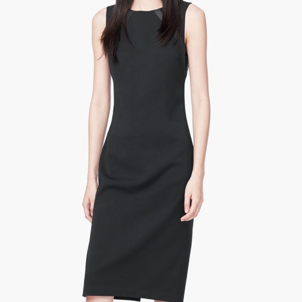 Mango New York straight black dress size 2 LBD